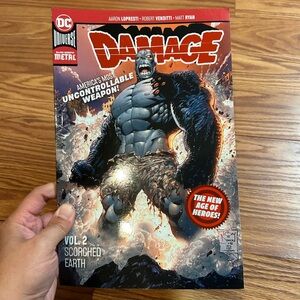 DC Comics Damage Vol. 2 Scorched Earth - Red, Black, Gray Cover